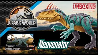 NEW Neovenator | Jurassic World | Epic Evolution | Gigantic Trackers | Unboxing \u0026 Review