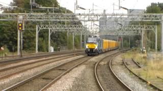 DRS Class 68, 68009 Titan, 6U77 Passing Rugeley Trent Valley (29th September 2014)