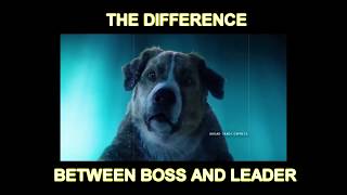 The difference between boss and leader