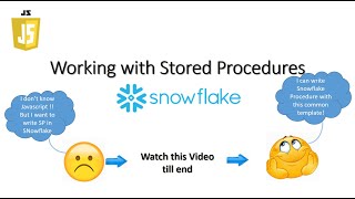 How to create a stored procedure | Snowflake Stored Procedures | Snowflake