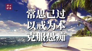 【禅心妙语】常思己过  以戒为本  克服愚痴