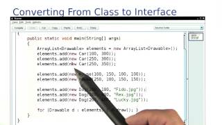 Converting from Class to Interface - Intro to Java Programming