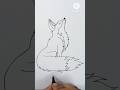 Easy Fox Drawing for Kids #drawingforkids #fox #drawing #trending #shorts
