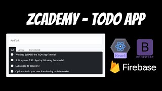 Todo App Tutorial | React, Bootstrap, Firebase