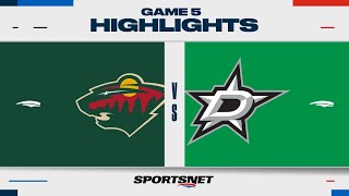 NHL Game 5 Highlights | Wild vs. Stars - April 25, 2023