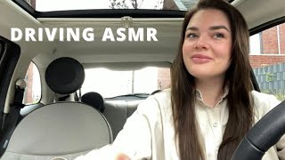 ASMR - 🚙 driving car / Fiat 500 | revving sounds, pedal sounds. Driving you home. ✨ day and night!