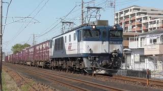 EF64-1017+コキ11両 1653ﾚ多治見行き 勝川駅～春日井駅間