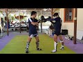 Using the arm control for stopping opponent and counter attack