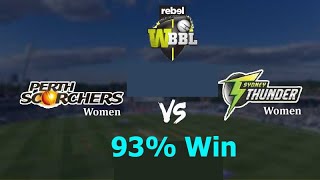 Sydney Thunder Women vs Perth Scorchers Women, 7th Match Analysis & Prediction
