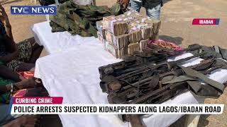 (See Video) Police Arrests Suspected Kidnappers Along Lagos Ibadan Road