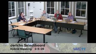 Jericho Selectboard 2-19-2026