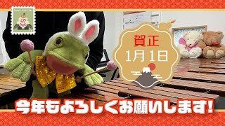 【謹賀新年】可愛いウサギさんが「一月一日」を猛ダッシュで演奏してみた【マリンバ速弾き】