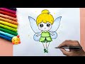 Como desenhar Fada Sininho / Desenhos Fofos / Fada Sininho / Desenhar/ Desenhos Kawaii / Drawing