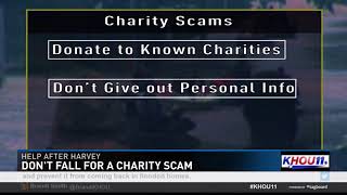 Help after Harvey: Don't fall for a charity scam