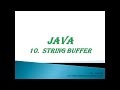 STRING BUFFER