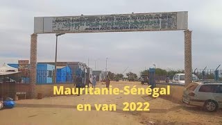 Frontière Mauritanie Sénégal en van par Diama