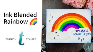 Easy Rainbow Layering Stencils with Trinity Stamps