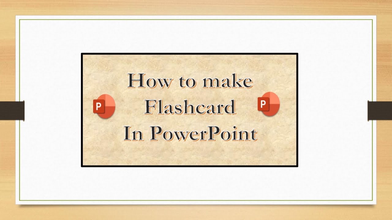 How To Make Flashcard In PowerPoint| PowerPoint Tutorial |Animation In ...