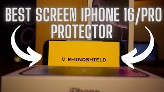 Best Screen Protector for iPhone 16 Pro? RhinoShield Screen Protector Review \u0026 Setup!