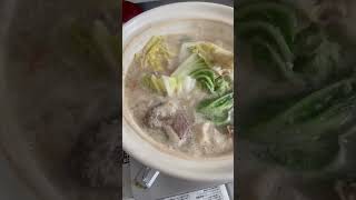 ごま豆乳鍋🍲を食べる