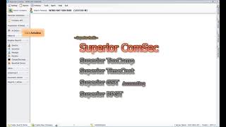 Superior ComSec - Create New Company