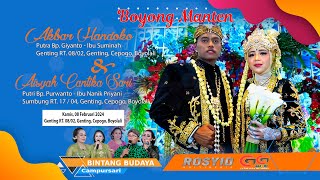 🔴LIVE CS. BINTANG BUDAYA | BOYONG MANTEN AKBAR & CANTIKA | GENTING, 08/02/2024