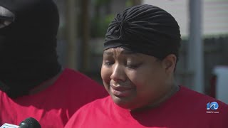 Mother gets emotional after 10-year-old son was killed in Portsmouth shooting