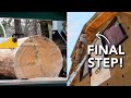 Finishing our Log Bunk! - Final prep to mill lumber for our home | Abandoned Shed to Tiny House