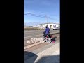 初めてバイクの運転　バイク女子　クロスカブ　くまモンバージョン