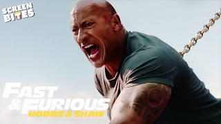The Rock Going Head-To-Head with a HELICOPTER! | Hobbs & Shaw (2019) | Screen Bites