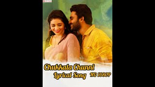 Chukkala Chunni Lyrical Song || SR Kalyanamandapam Movie || Anurag Kulkarni || Chaitan Bharadwaj