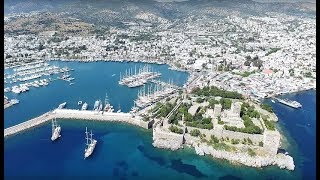 Havadan Bodrum Kalesi ve Bodrum Limanı