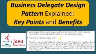 Business Delegate Design Pattern Explained: Key Points and Benefits
