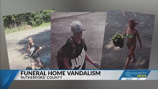 Wanted suspect damaged SC funeral home