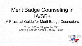 Merit Badge Counseling in IA / SB+ (Scoutbook Plus) – Simple Guide for Counselors