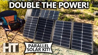 QUICK CHARGE Your Solar Generator CHEAP! Rockpals Dual 80w Parallel Solar Panel Kit Review
