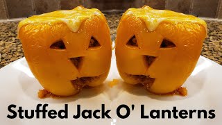 Keto Stuffed Jack O' Lanterns //  Easy Keto Dinner Recipe // Keto Halloween Ideas