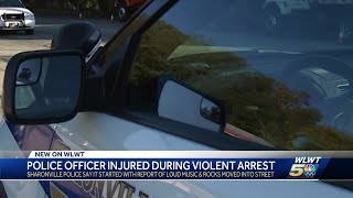 Sharonville police officer suffers broken leg after suspect resists arrest