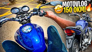 PRIMEIRO MOTOVLOG COM A FAN 150 MIX 0KM NA RUA