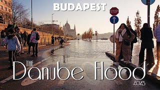 BUDAPEST - Danube Flood 2023 (Dunai Árvíz Budapesten, 2023) - Budapest, Hungary - 2023.12.28. - 4K