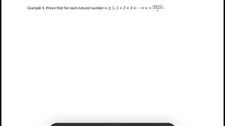 Math 201: induction example 1