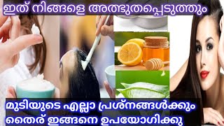 മുടിയുടെ സംരക്ഷണത്തിന് ഇനി തൈര് മാത്രം മതി | How to Use Curd for Hair growth | Haircare with Curd