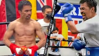 MANNY PACQUIAO SHREDDED AND ON FIRE! LIGHTING UP THE MITTS WITH UPPERCUTS FOR ERROL SPENCE JR