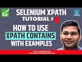 Selenium XPath Tutorial #4 - XPath Contains Function with Examples