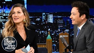Gisele Bündchen Quizzes Jimmy on Popular Portuguese Phrases | The Tonight Show S