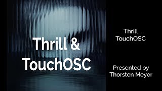 Thrill from Native Instruments setup: Recording TouchOSC data in Cubase