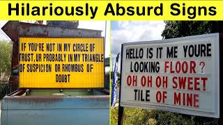 Hilarious Road Signs That’ll Make You Question Reality!  || Happy Panda