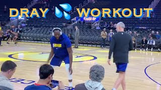 📺  Draymond Green 💦 workout at Warriors pregame before Indiana Pacers at Chase Center in SF