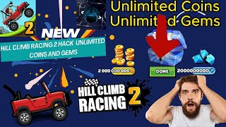 Hill Climb Racing 2 : Hack Unlimited Coins & Gems 1.59.3 Full Tutorial New Method😍