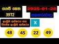 govisetha 3972 2025.01.28 today lottery result අද ගොවි සෙත ලොතරැයි ප්‍රතිඵල nlb